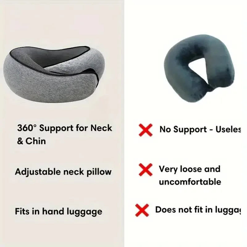 Travel Neck Pillow Memory Foam U-shaped Pillow
